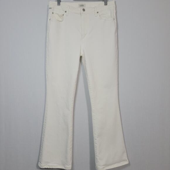 Citizens of Humanity Lilah high rise flared jeans women's sz 29, white, nautical - Picture 1 of 13